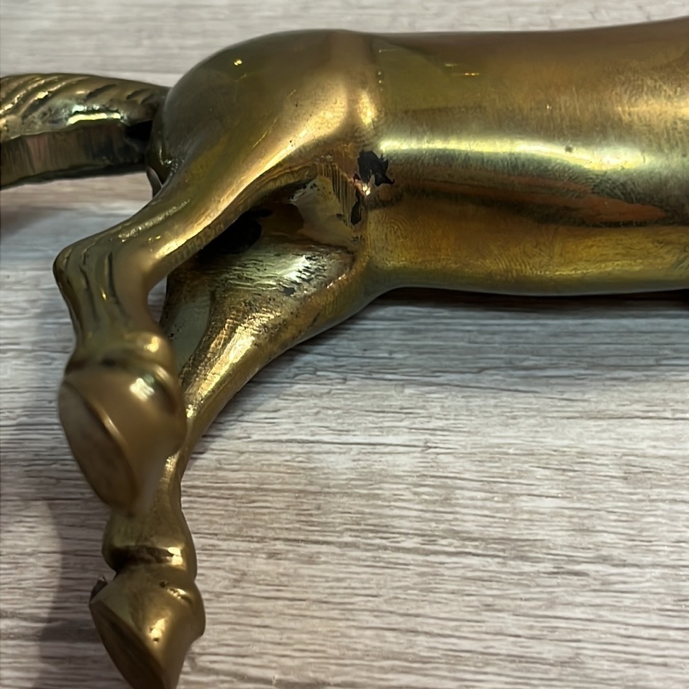 Brass Rearing Horse - Picture 6 of 8
